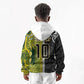 Custom Rugby New Zealand and South Africa Kid Hoodie Greatest Rivalry Silver Fern and Antelope