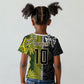 Custom Rugby New Zealand and South Africa Kid T shirt Greatest Rivalry Silver Fern and Antelope