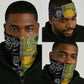 Rugby New Zealand and South Africa Neck Gaiter Greatest Rivalry Silver Fern and Antelope