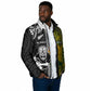 Custom Rugby New Zealand and South Africa Padded Jacket Greatest Rivalry Silver Fern and Antelope