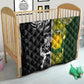 Rugby New Zealand and South Africa Quilt Greatest Rivalry Silver Fern and Antelope