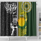 Rugby New Zealand and South Africa Shower Curtain Greatest Rivalry Silver Fern and Antelope