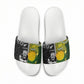 Rugby New Zealand and South Africa Slide Sandals Greatest Rivalry Silver Fern and Antelope