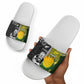Rugby New Zealand and South Africa Slide Sandals Greatest Rivalry Silver Fern and Antelope