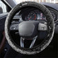 Rugby New Zealand and South Africa Steering Wheel Cover Greatest Rivalry Silver Fern and Antelope