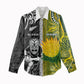Custom Rugby New Zealand and South Africa Women Casual Shirt Greatest Rivalry Silver Fern and Antelope
