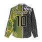 Custom Rugby New Zealand and South Africa Women Casual Shirt Greatest Rivalry Silver Fern and Antelope