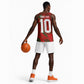 Morocco National Football Custom Basketball Jersey Atlas Lions Sporty Grunge Style LT03