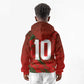Morocco National Football Custom Kid Hoodie Atlas Lions Sporty Grunge Style - African Pride