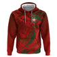 Morocco National Football Custom Zip Hoodie Atlas Lions Sporty Grunge Style - African Pride