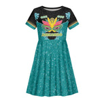 Afro Bahamians Junkanoo Kid Short Sleeve Dress Junkanoo Is Life