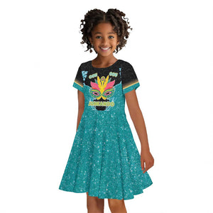 Afro Bahamians Junkanoo Kid Short Sleeve Dress Junkanoo Is Life