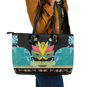 Afro Bahamians Junkanoo Leather Tote Bag Junkanoo Is Life