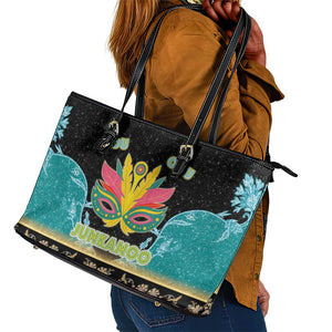 Afro Bahamians Junkanoo Leather Tote Bag Junkanoo Is Life