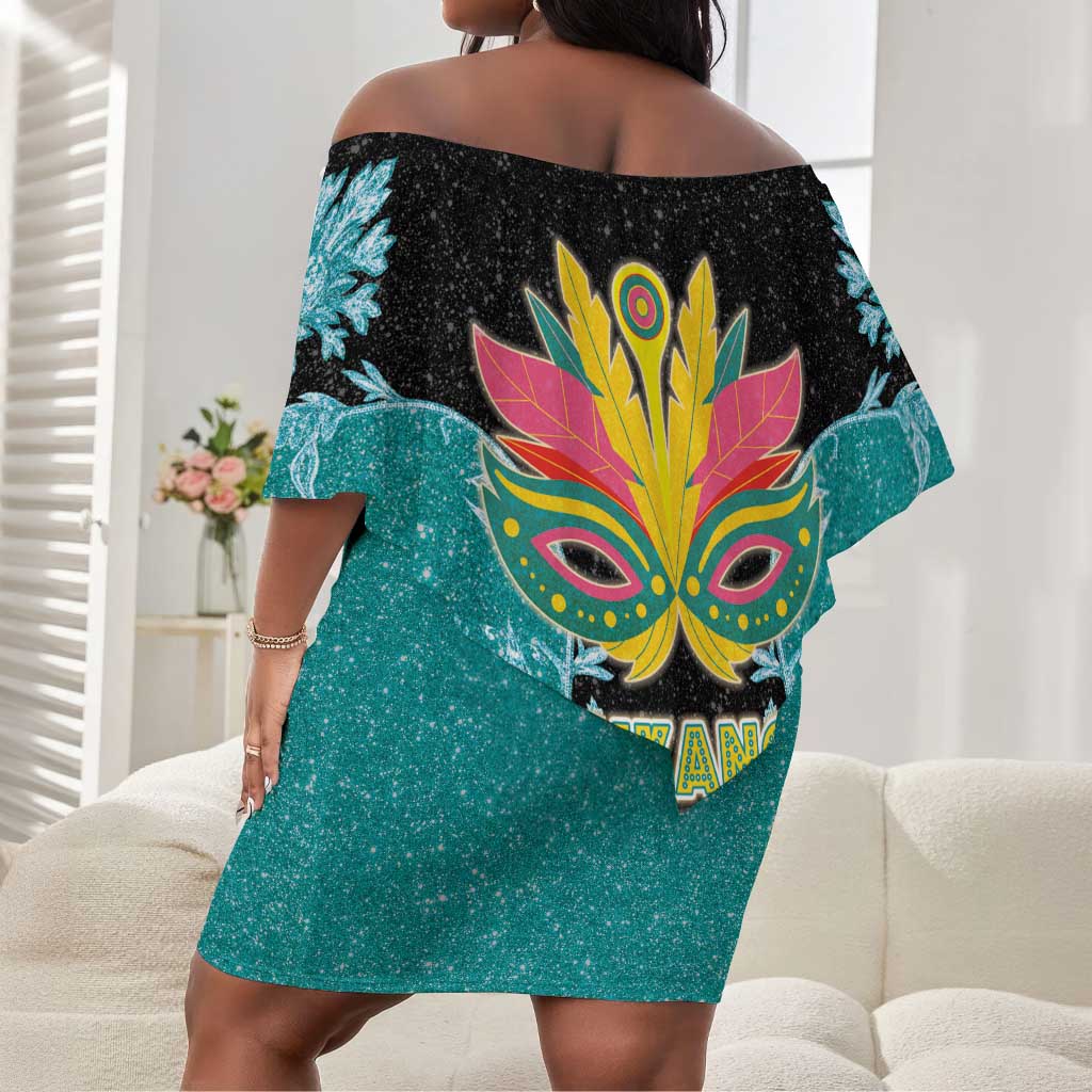 Afro Bahamians Junkanoo Off Shoulder Short Dress Junkanoo Is Life