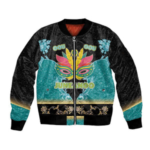 Afro Bahamians Junkanoo Sleeve Zip Bomber Jacket Junkanoo Is Life