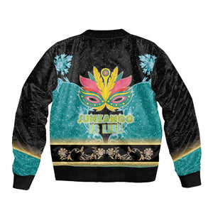 Afro Bahamians Junkanoo Sleeve Zip Bomber Jacket Junkanoo Is Life