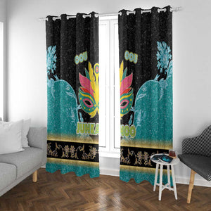 Afro Bahamians Junkanoo Window Curtain Junkanoo Is Life