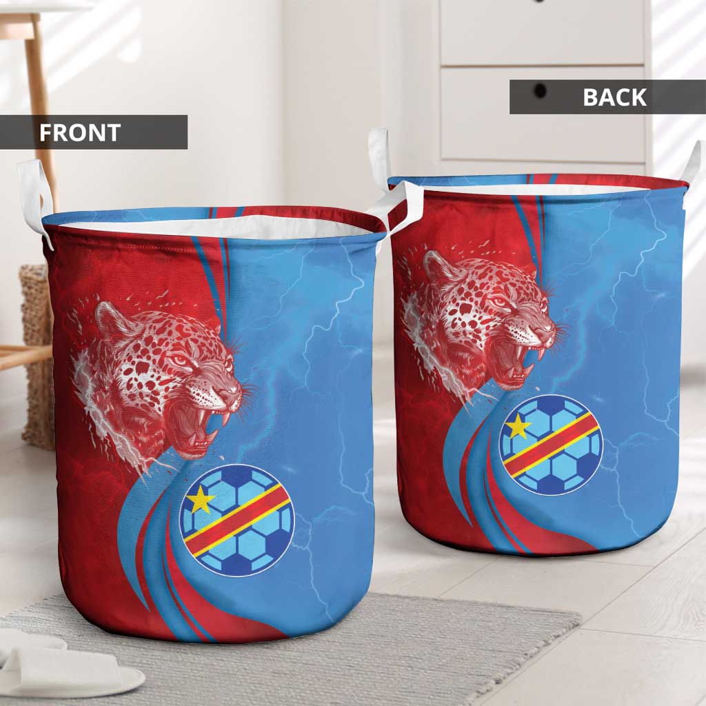 Football 2026 DR Congo Leopards Laundry Basket Lightning Style