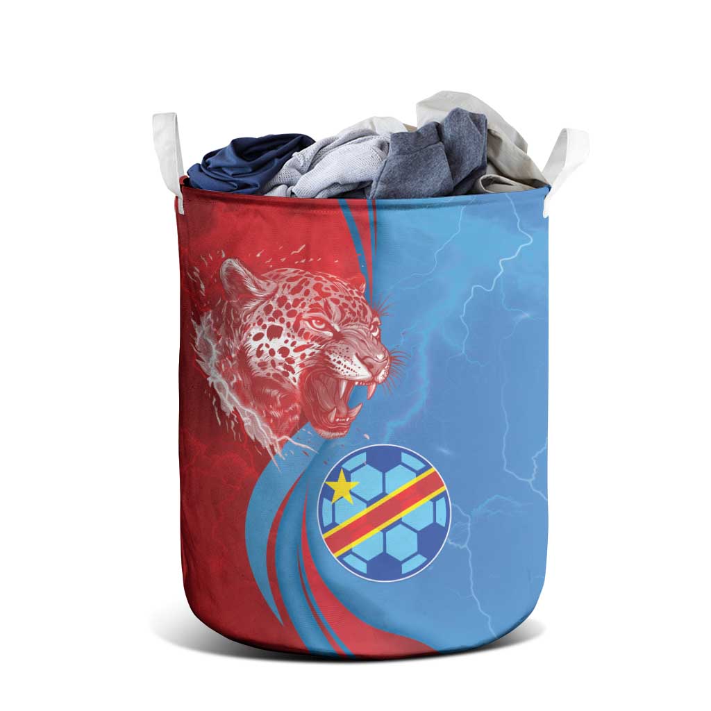 Football 2026 DR Congo Leopards Laundry Basket Lightning Style
