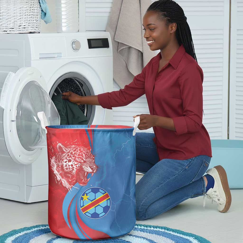 Football 2026 DR Congo Leopards Laundry Basket Lightning Style