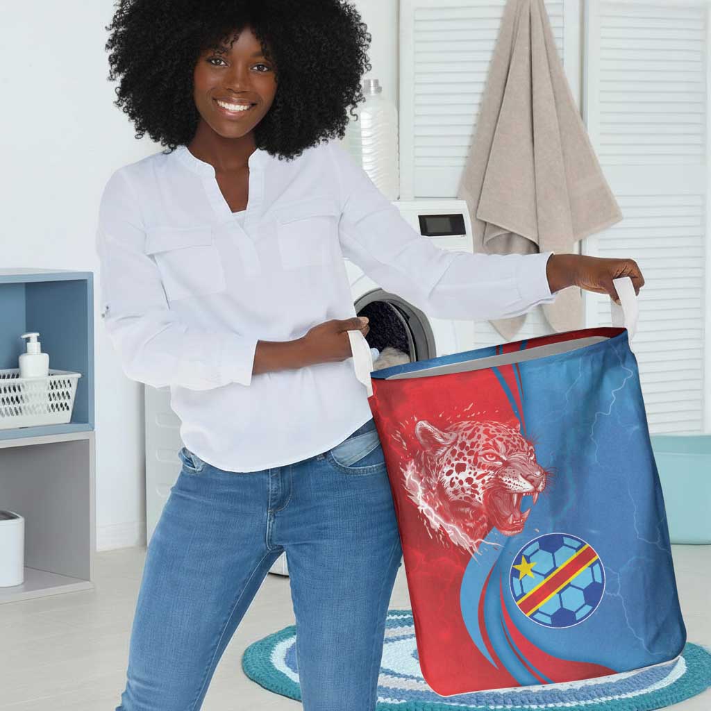 Football 2026 DR Congo Leopards Laundry Basket Lightning Style