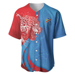 Custom Football 2026 DR Congo Leopards Baseball Jersey Lightning Style