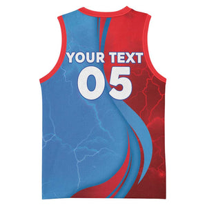 Custom Football 2026 DR Congo Leopards Basketball Jersey Lightning Style