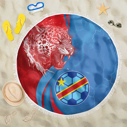 Football 2026 DR Congo Leopards Beach Blanket Lightning Style