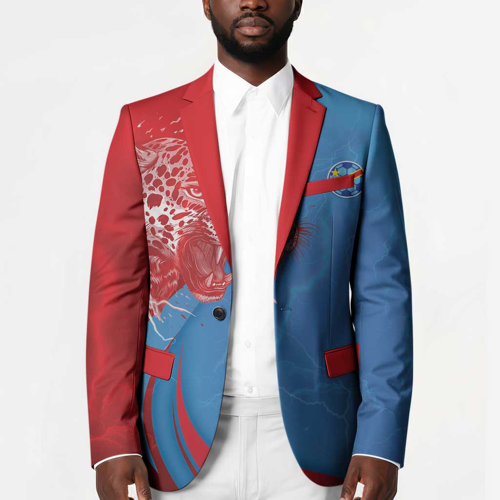 Custom Football 2026 DR Congo Leopards Blazer Lightning Style