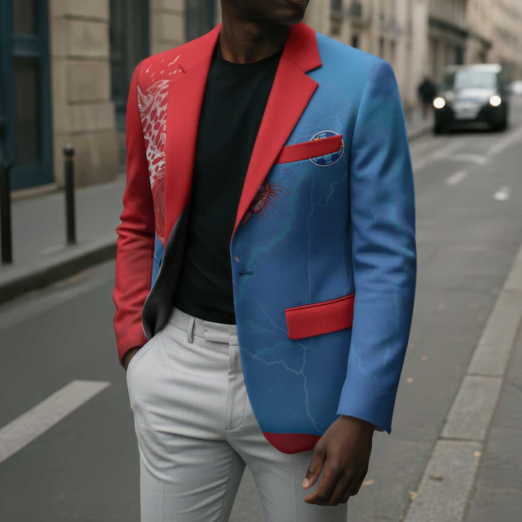 Custom Football 2026 DR Congo Leopards Blazer Lightning Style