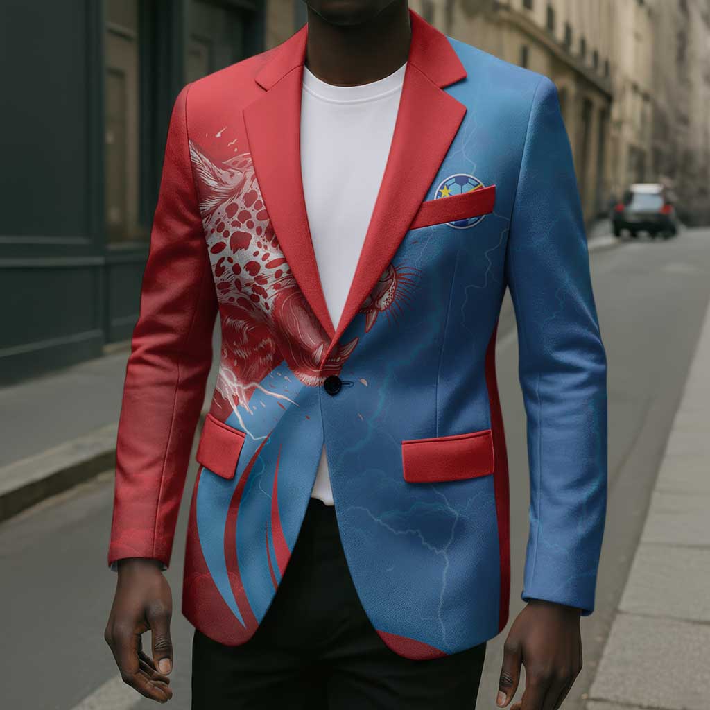 Custom Football 2026 DR Congo Leopards Blazer Lightning Style