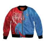 Custom Football 2026 DR Congo Leopards Bomber Jacket Lightning Style