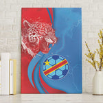 Football 2026 DR Congo Leopards Canvas Wall Art Lightning Style