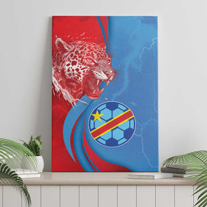 Football 2026 DR Congo Leopards Canvas Wall Art Lightning Style