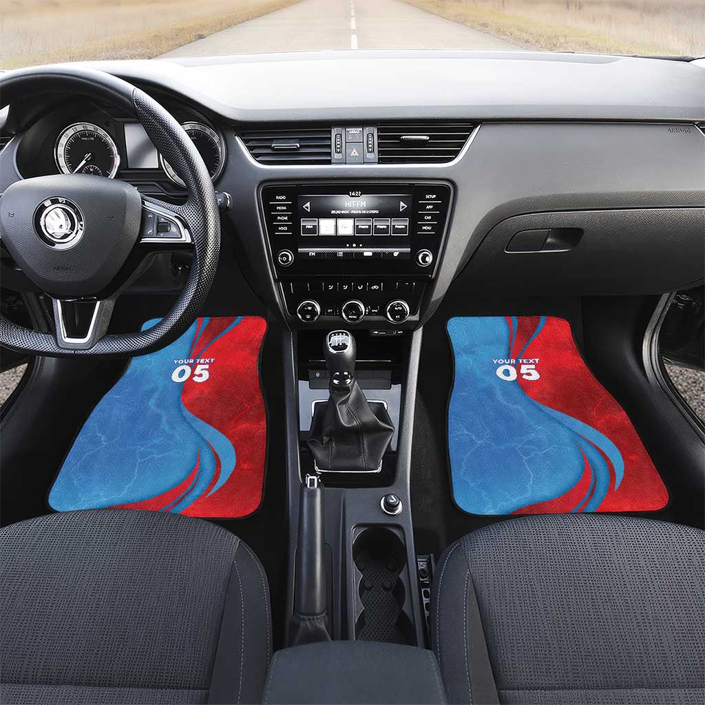 Custom Football 2026 DR Congo Leopards Car Mats Lightning Style