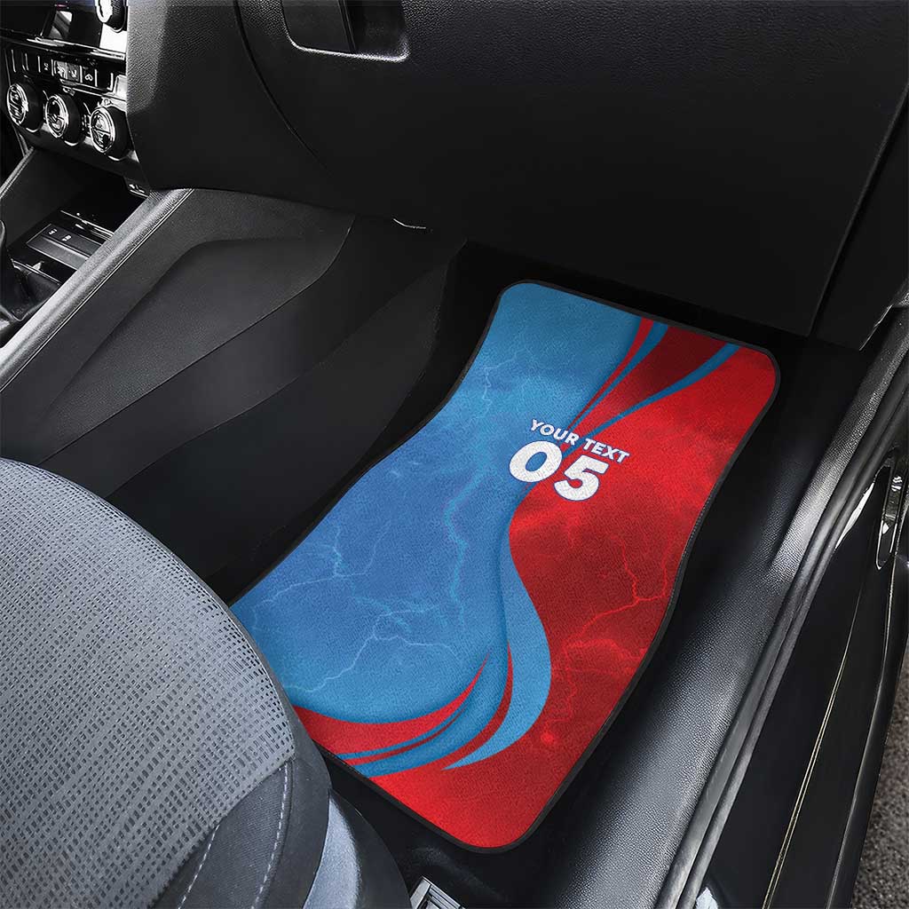 Custom Football 2026 DR Congo Leopards Car Mats Lightning Style