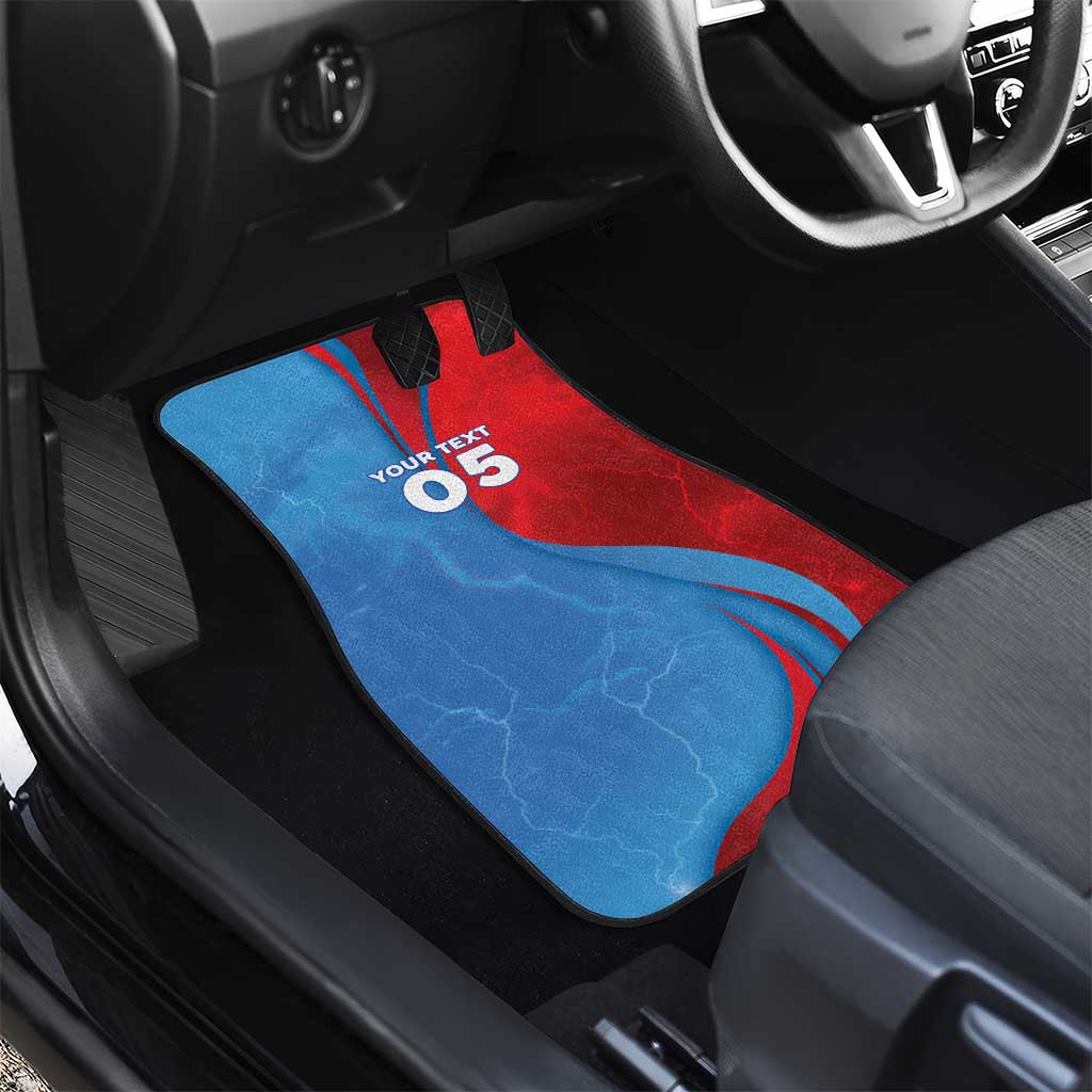 Custom Football 2026 DR Congo Leopards Car Mats Lightning Style
