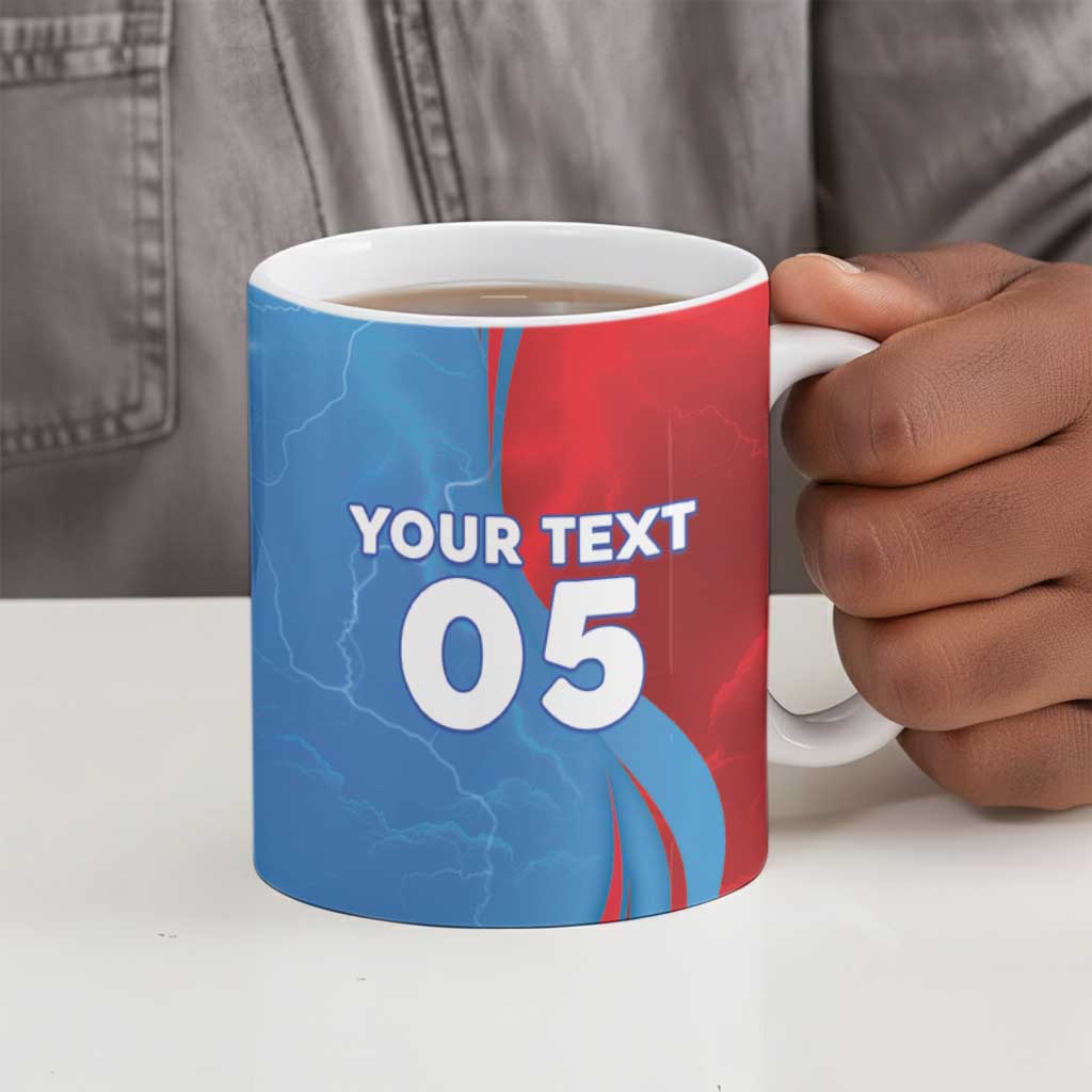 Custom Football 2026 DR Congo Leopards Ceramic Mug Lightning Style
