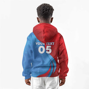 Custom Football 2026 DR Congo Leopards Kid Hoodie Lightning Style