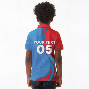 Custom Football 2026 DR Congo Leopards Kid Polo Shirt Lightning Style