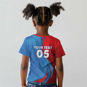 Custom Football 2026 DR Congo Leopards Kid T shirt Lightning Style