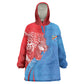 Custom Football 2026 DR Congo Leopards Kid Wearable Blanket Hoodie Lightning Style