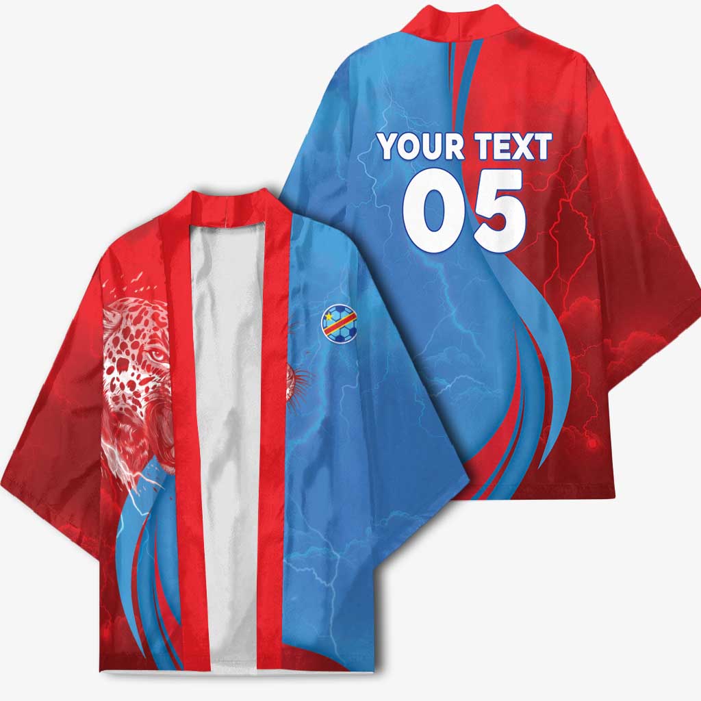 Custom Football 2026 DR Congo Leopards Kimono Lightning Style