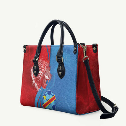 Football 2026 DR Congo Leopards Leather Bag Lightning Style