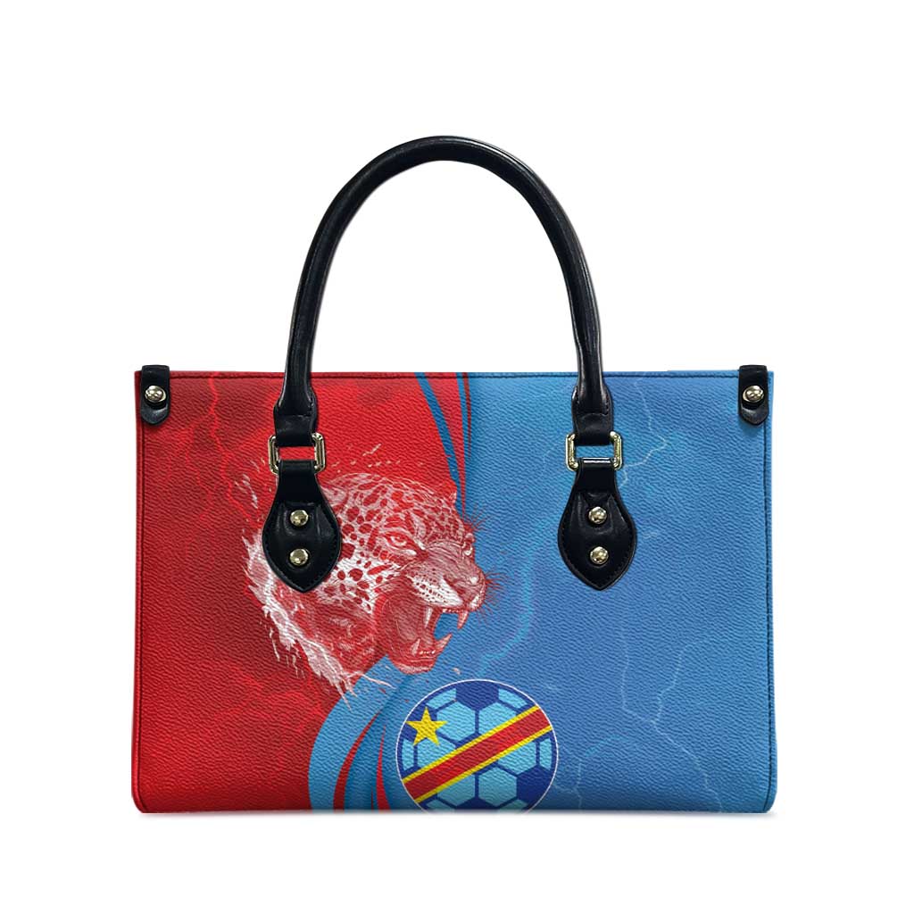 Football 2026 DR Congo Leopards Leather Bag Lightning Style