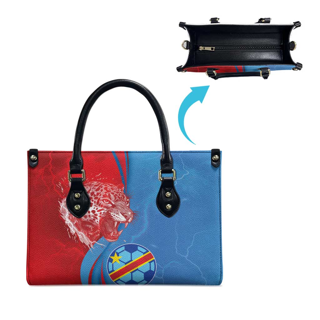 Football 2026 DR Congo Leopards Leather Bag Lightning Style