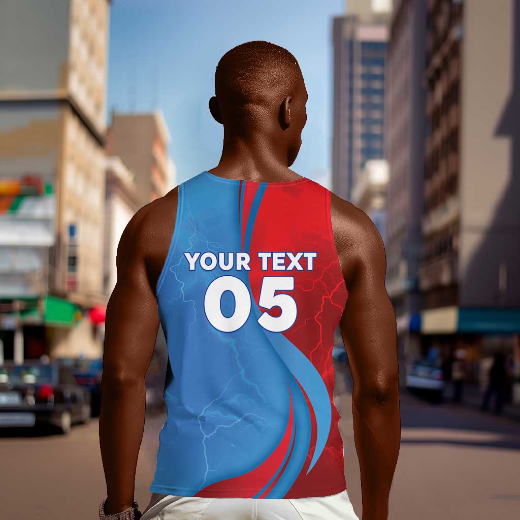 Custom Football 2026 DR Congo Leopards Men Tank Top Lightning Style