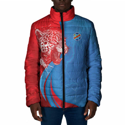 Custom Football 2026 DR Congo Leopards Padded Jacket Lightning Style