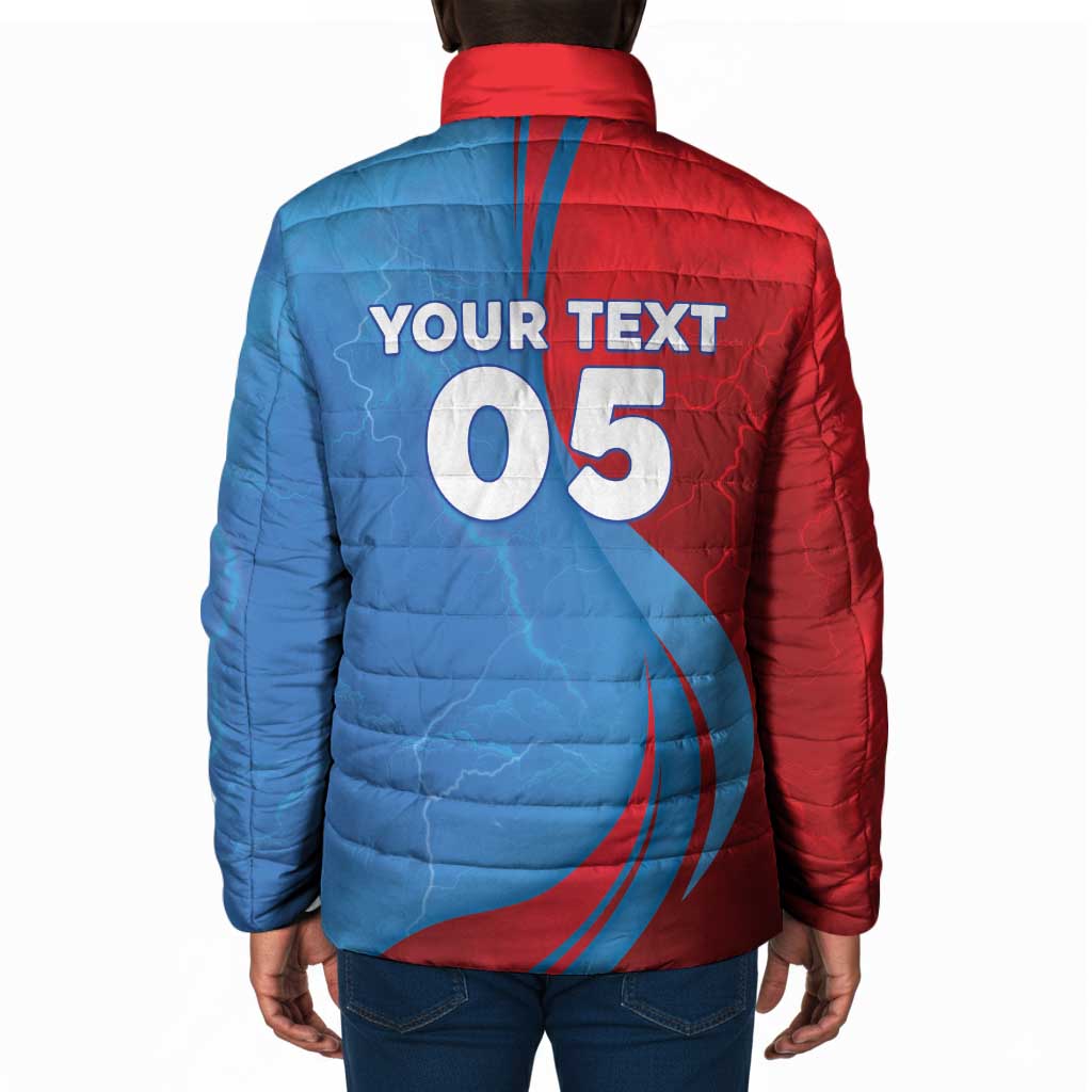 Custom Football 2026 DR Congo Leopards Padded Jacket Lightning Style